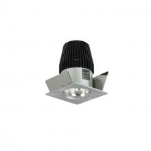 Nora NIO-1SNB27XNN - 1" Iolite LED NTF Square Bullnose, 600lm, 2700K, Natural Metal Reflector / Natural Metal Flange