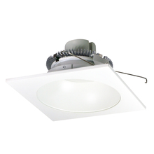 Nora NLCBC2-65330MPW/10 - 6" Cobalt Click LED Retrofit, Square Reflector with Round Aperture, 1000lm / 12W, 3000K, Matte