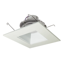 Nora NLCBC2-65635WW/10 - 6" Cobalt Click LED Retrofit, Square Reflector, 1000lm / 12W, 3500K, White Reflector / White