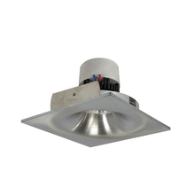 Nora NPR-4SNB35XNN - 4" Pearl LED Square Bullnose Retrofit, 1000lm / 12W, 3500K, Natural Metal Finish