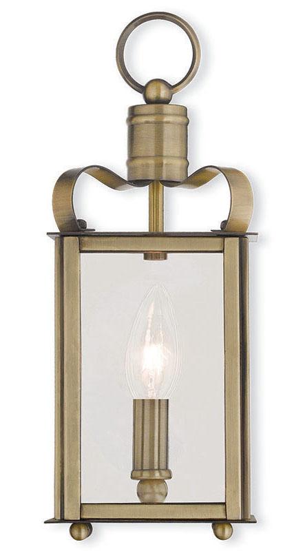 1 Light Antique Brass Wall Sconce