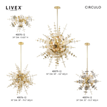 Livex Lighting 40079-12 - 12 Lt Satin Brass Grand Foyer Pendant Chandelier
