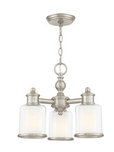 Livex Lighting 40203-91 - 3 Light BN Mini Chandelier/Ceiling Mount