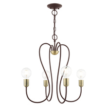 Livex Lighting 41364-07 - 4 Lt Bronze Chandelier