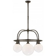 Visual Comfort RL RL 5470BZ-WG - McCarren Single Tier Chandelier