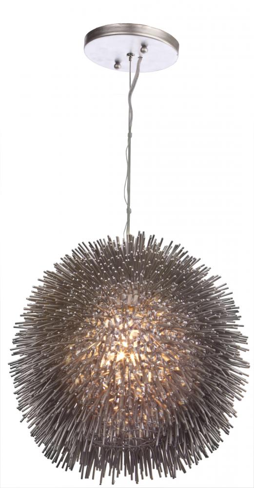 Urchin 1-Lt Pendant - Painted Chrome