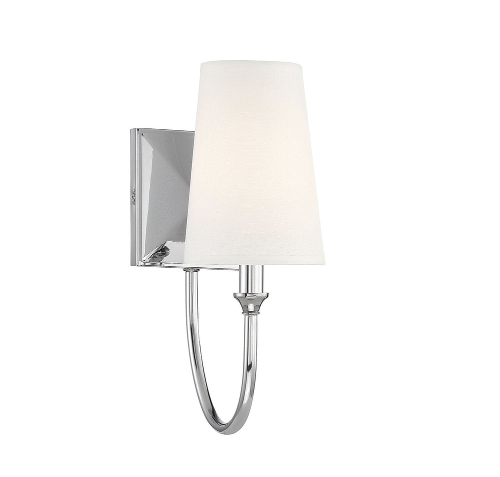 Cameron 1-Light Wall Sconce in Polished Nickel