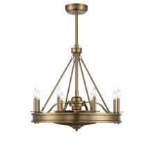 Savoy House 39-FD-124-322 - Lyon 8-Light Fan D'Lier in  Warm Brass