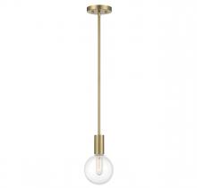 Savoy House 7-3075-1-322 - Wright 1-Light Mini-Pendant in Warm Brass