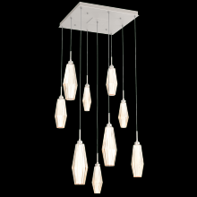 Hammerton CHB0049-09-BS-RA-C01-L3 - Aalto Square 9pc Multi-Pendant