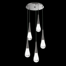 Hammerton CHB0078-05-GP-C-C01-L1 - Raindrop Round 5pc Multi-Pendant