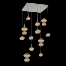 Hammerton CHB0089-12-BS-B-C01-L3 - Mesa Square Pendant Chandelier