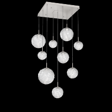 Hammerton CHB0092-09-BS-C-C01-L3 - Gaia Square Multi-Pendant Chandelier