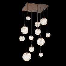 Hammerton CHB0092-12-BB-A-C01-L3 - Gaia Square Multi-Pendant Chandelier