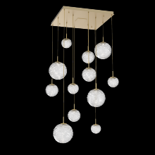 Hammerton CHB0092-12-GB-C-C01-L3 - Gaia Square Multi-Pendant Chandelier