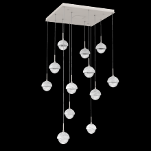 Hammerton CHB0093-12-BS-WC-C01-L1 - Cabochon Square Pendant Chandelier