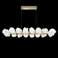 Hammerton PLB0059-60-BS-BC-CA1-L1 - Blossom Linear Suspension 60"W-Metallic Beige Silver-Blossom Clear Blownglass