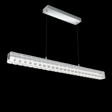 Hammerton PLB0080-48-SN-AC-CA1-L3 - Asscher Linear Suspension 48"-Satin Nickel-Asscher Clear