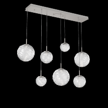 Hammerton PLB0092-07-BS-C-C01-L1 - Gaia Linear Multi-Pendant Chandelier