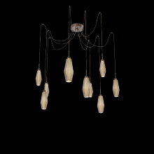 Hammerton SCB0049-09-BB-RB-C01-L1 - Aalto Round 9pc Swag Multi-Pendant