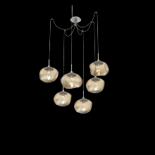 Hammerton SCB0068-06-BS-GB-C01-L1 - Nova Round 6pc Swag Multi-Pendant