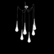 Hammerton SCB0078-06-CS-C-C01-L1 - Raindrop Round 6pc Swag Multi-Pendant