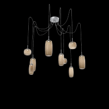 Hammerton SCB0091-09-CS-B-C01-L1 - Vessel Round 9pc Swag Multi-Pendant