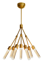 Stone Lighting CH550BBRT6B - Chandelier Stilt Brushed Brass 120V 7-Light 60w Retro Edison E26