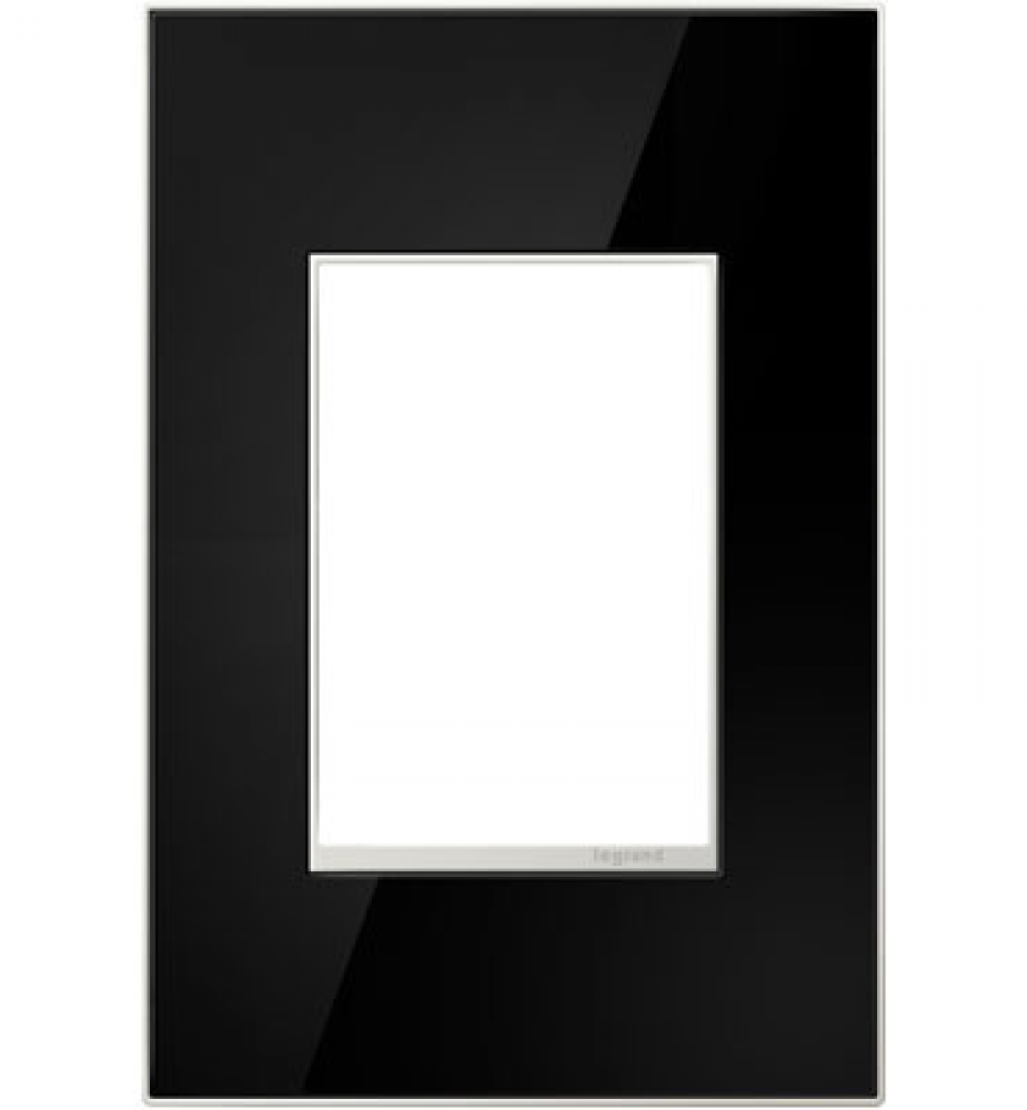 adorne? Mirror Black One-Gang-Plus Screwless Wall Plate