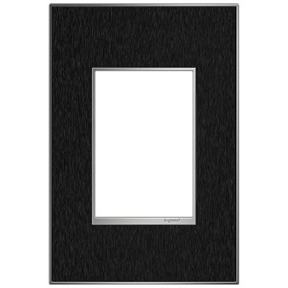 adorne? Black Stainless One-Gang-Plus Screwless Wall Plate