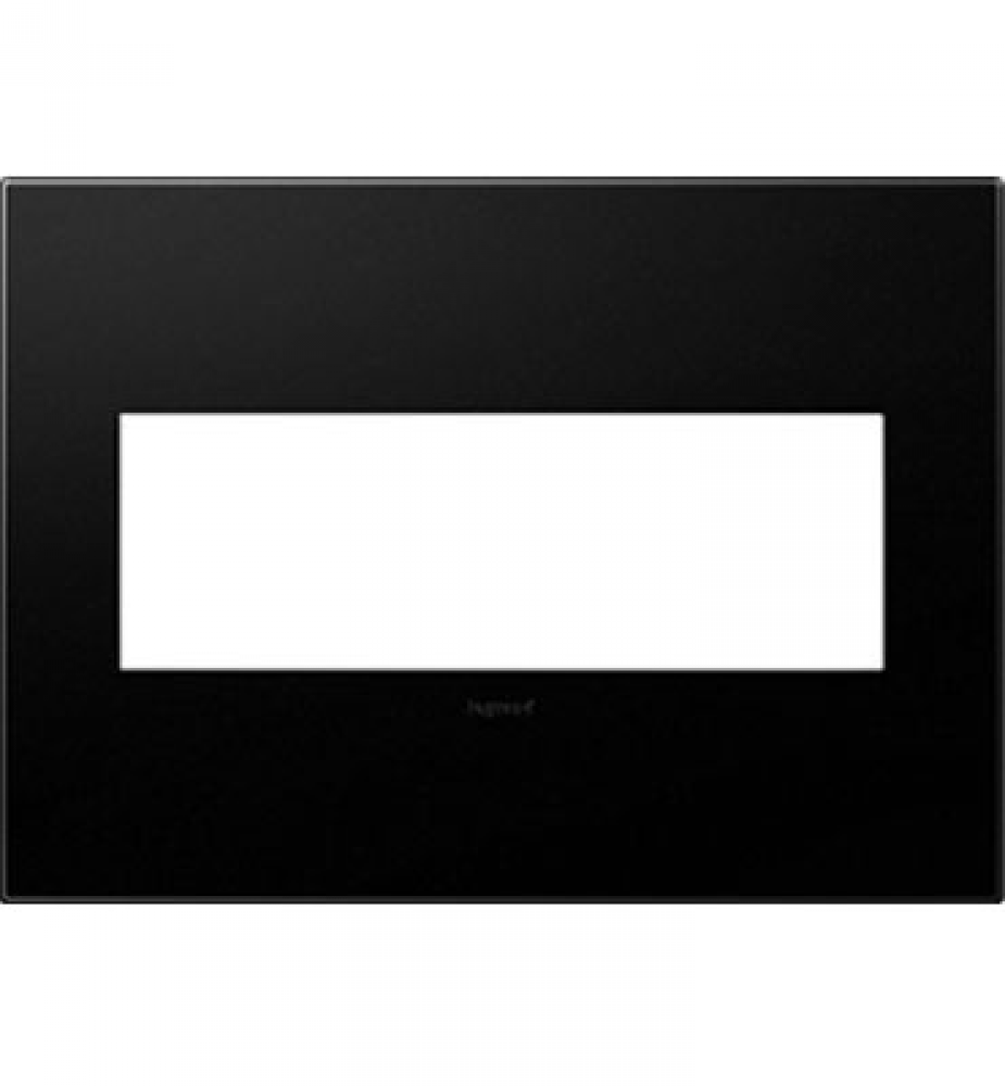 adorne? Graphite Three-Gang Screwless Wall Plate with Microban?