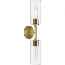 Progress P710115-163 - Cofield Collection Two-Light Vintage Brass Transitional Wall Bracket
