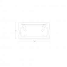 WAC US LED-T-CH5-BK - InvisiLED? 5ft Surface Mounted Channel