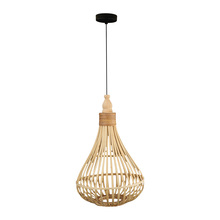 Eglo 49772A - Armsfield - Pendant Brown Finish Wood Shade