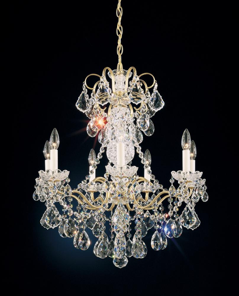 New Orleans 7 Light 120V Chandelier in Polished Silver with Clear Radiance Crystal
