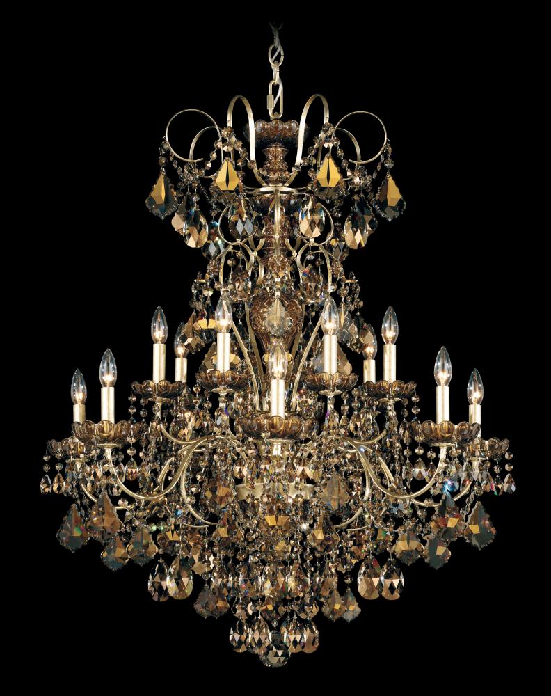 New Orleans 14 Light 120V Chandelier in Heirloom Bronze with Clear Radiance Crystal