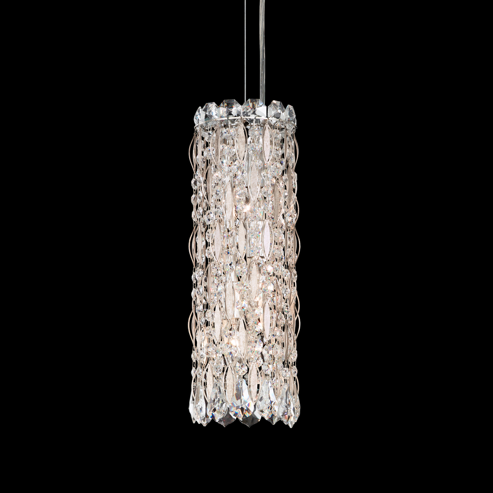 Sarella 3 Light 120V Mini Pendant in Polished Stainless Steel with Clear Heritage Handcut Crystal