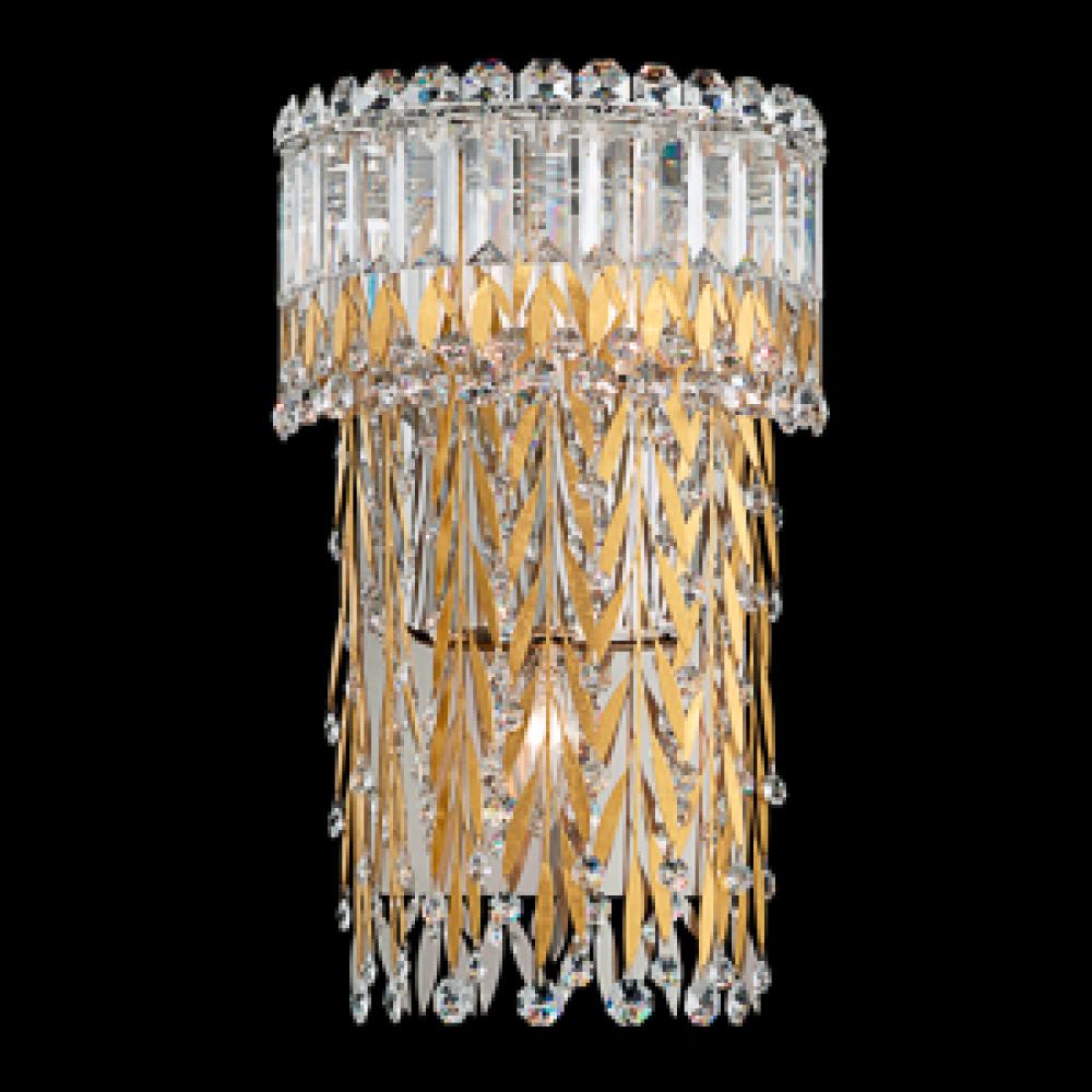 Triandra 3 Light 110V Wall Sconce in Antique Silver with Clear Heritage Crystal