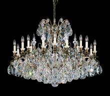 Schonbek 1870 3792-51 - Renaissance 19 Light 120V Chandelier in Black with Clear Heritage Handcut Crystal