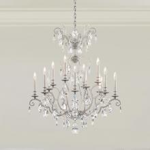 Schonbek 1870 RN3872N-51H - Renaissance Nouveau 12 Light 120V Chandelier in Black with Clear Heritage Handcut Crystal