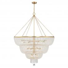 Crystorama 618-GA - Rylee 24 Light Antique Gold Chandelier