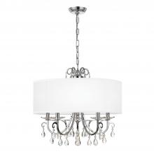 Crystorama 6625-CH-CL-MWP - Othello 5 Light Clear Crystal Polished Chrome Chandelier