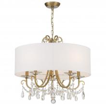 Crystorama 6625-VG-CL-MWP - Othello 5 Light Vibrant Gold Chandelier