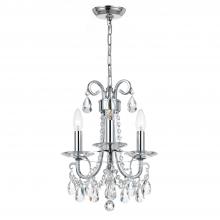 Crystorama 6823-CH-CL-MWP - Othello 3 Light Polished Chrome Mini Chandelier