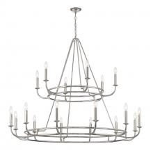 Crystorama BAI-A2109-PN - Bailey 18 Light Polished Nickel Chandelier