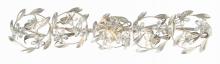 Crystorama MSL-305-SA - Marselle 5 Light Antique Silver Sconce