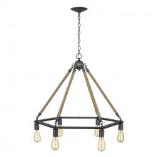 Acclaim Lighting IN10055AGY - Holden 6-Light Antique Gray Wagon Wheel Chandelier