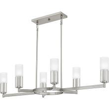 Quoizel CRZ648BN - Cruz 6-Light Brushed Nickel Linear Chandelier