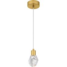 Quoizel PCSKY1505BRG - Skye Brushed Gold Mini Pendant