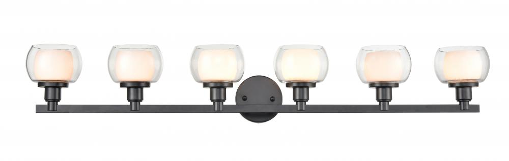 Cairo - 6 Light - 45 inch - Black - Bath Vanity Light